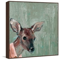 Oklopljeni jeleni Floater uokviren slikati ispis na platnu