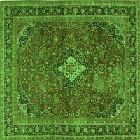 Tradicionalni pravokutni perzijski tepisi u zelenoj boji tvrtke, 2' 4'