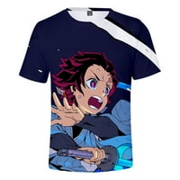 Majica s kratkim rukavima s kratkim rukavima s kratkim rukavima s printom s kratkim rukavima, klasična majica s anime dizajnom, odjeća