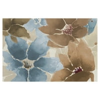 Plava čokoladna cvjetna od Willowbrook Art Print