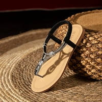 Slatke sandale za žene, udobne gumene japanke, lagane ravne sandale, zelene 8