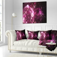 Dizajnirati ružičasti na Black World mjehurićima - jastuk za cvjetni bacanje - 16x16