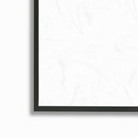 Stupell Sažetak okrugli oblici suvremena apstraktna slika crno uokvirena umjetnička print zidna umjetnost