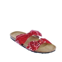 Mata Broadwalk- Dvostruki kaiš Slide sandala u crvenoj