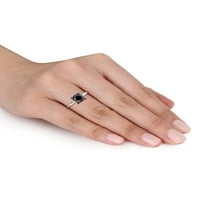 14 karatni zaručnički prsten od bijelog zlata u Crnom dijamantu od 14 karata
