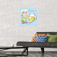 Bananja-plakat-kolaž na zidu, 14.725 22.375