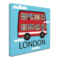 Zaštitni znak likovna umjetnost 'London 2' platno umjetnost Marka Ashkenazi