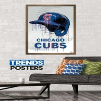 Chicago Cubs - plakat kaciga za kacigu, 22.375 34