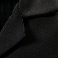 Prodaje se muški casual jednobojni ugrađeni pulover kratkih rukava s ovratnikom, majice, majice, bluze, majice s džepovima u crnoj