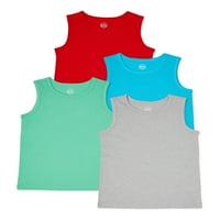 Jednobojni dresovi za dječake od 4 pakiranja, veličine 4 i haskija