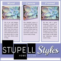 Stupell Home dekor tiskano odmor platno umjetnički tisak Sheri Hart