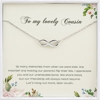 Anavia do mog ljupkog poklon za rođendan rođaka, poklon ogrlice od srebrnog srebra za rođaka, poklon za ogrlicu za prijateljstvo