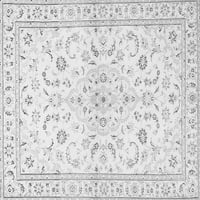 Tradicionalni tepisi u sivoj boji, kvadrat 7 stopa