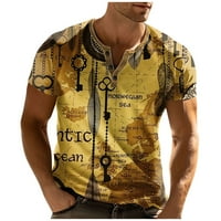 Muške košulje šarmantna muška košulja Super lagana ležerna muška odjeća kratkih rukava žuta boja 3 inča