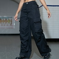 Ženske teretne hlače niskog struka Sportska ulična odjeća s džepovima Ležerne hlače