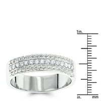 Zaručnički prsten s dijamantom u obliku kruga 0. Dijamantni zaručnički prsten za njega i nju