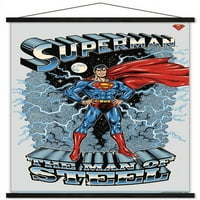 Zidni poster za stripove Superman-Čovjek od čelika u drvenom magnetskom okviru, 22.375 34