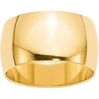 Polukružni prsten od žutog zlata, veličine 7,5
