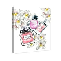 Wynwood Studio Fashion and Glam Wall Art Canvas Otisci Uistinu Miss Chic parfemi - ružičasti, bijeli