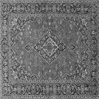 Tradicionalni pravokutni perzijski tepisi u sivoj boji za prostore tvrtke, 5' 8'