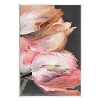 Stupell Industries ružičasti tulipanski cvjetni aranžman Botanički i cvjetni slika