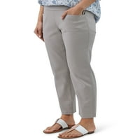 Ugoni ženski vuče na hlačama s vitkim nogama pune duljine