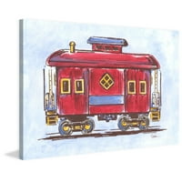Marmont Hill Crveni vlak od strane Reesa Qualia Slikanje tiska na omotanom platnu
