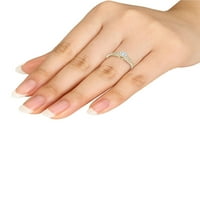 1 6CT TDW Diamond 10k Zaručnički prsten od žutog zlata