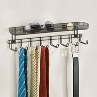 zidni stalak za kravate i remenje s policama