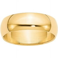 Zaručnički prsten od žutog zlata polukružnog oblika od primarnog karatnog zlata