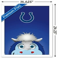 Indianapolis Colts - S. Preston Mascot Blue Wall Poster, 14.725 22.375