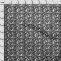 Jednobojna svilena prugasta Crna Tkanina, Geometrijski materijal za šivanje Bandhani, tiskana tkanina širine dvorišta