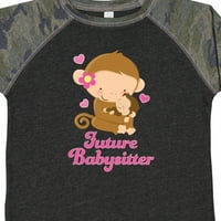Smiješna majica majmuna za buduću dadilju kao poklon dječačiću ili djevojčici
