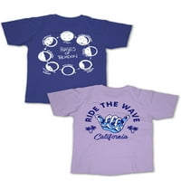 Majica s mjesečevim fazama za dječake, 2 pakiranja, veličine 4-18