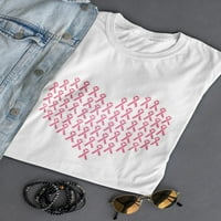 Ženska majica s ružičastim vrpcama i srcem za rak dojke-slika od Oh, oh, oh