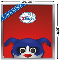 Philadelphia 76ers - S. Preston Mascot Franklin Wall Poster, 22.375 34