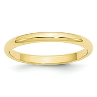 Polukružni prsten od primarnog zlata ugraviran u karatno žuto zlato, veličine 11,5