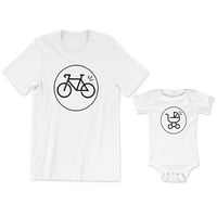 Biciklistička Muška aktivna majica s grafičkim uzorkom, bodi za dječja kolica