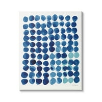 & Plavi uzorak točkica, kružna mreža, akvarel, 20, dizajn Sue schlabach