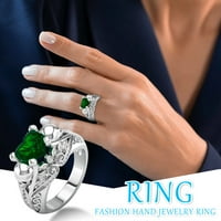 keusn donje prsten sa šarenim kubični cirkon svadbeni nakit prstenje veličina legure 6 - poklon za prst w