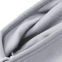 Rasprodaja A. M. ženska modna ležerna bluza s printom dugih rukava pulover s džepovima majice s kapuljačom u sivoj boji A. M.