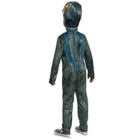 Dječaci mališana veličina plava sa užarenim očima Deluxe Halloween Child Costime Jurassic World, Prerušavanje