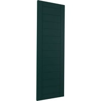 Ekena Millwork 15 W 71 H TRUE FIT PVC Horizontalni sloj uokviren modernim stilom Fiksni nosač, toplinski zeleni