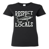 Majica s divljim Bobbijem koji poštuje mještane, spašava naše oceane, ljubiteljicu životinja morskih pasa, žensku, crnu, 3-N-N-N
